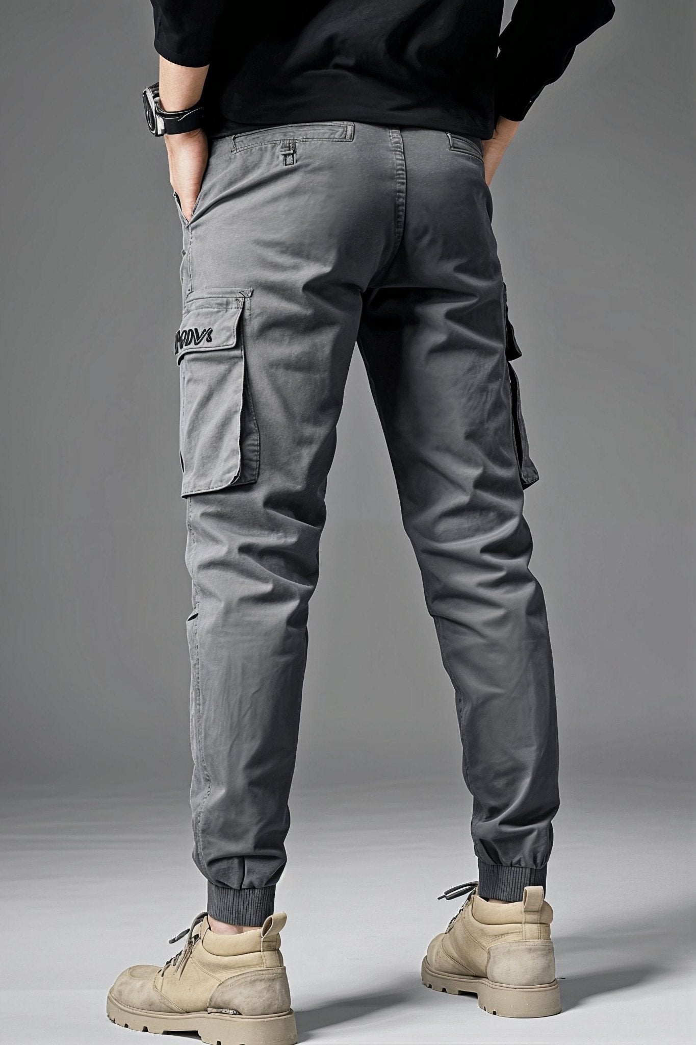 Pantalon Cargo Gris Acier Homme Slim - Cargonomix