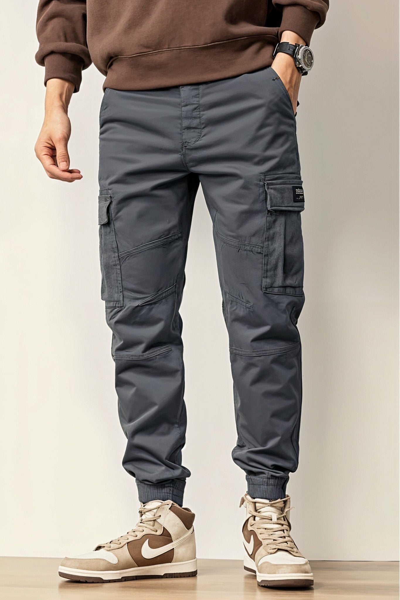 Pantalon Cargo Gris Anthracite Homme Slim - Cargonomix