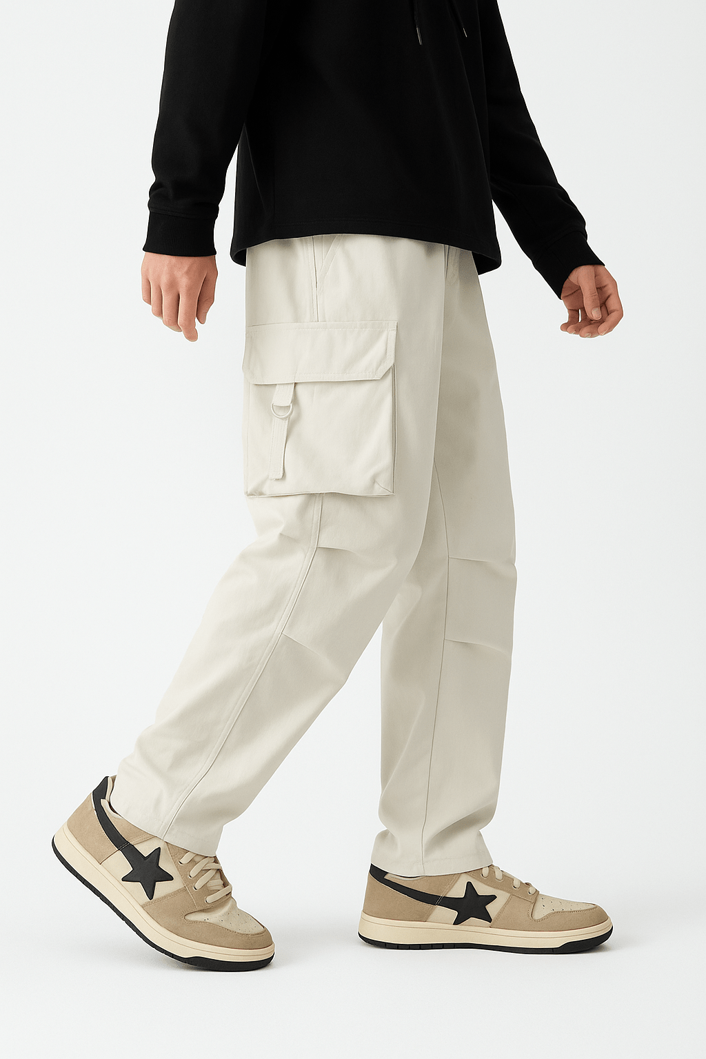 Pantalon Cargo Imperméable Beige | Cargonomix