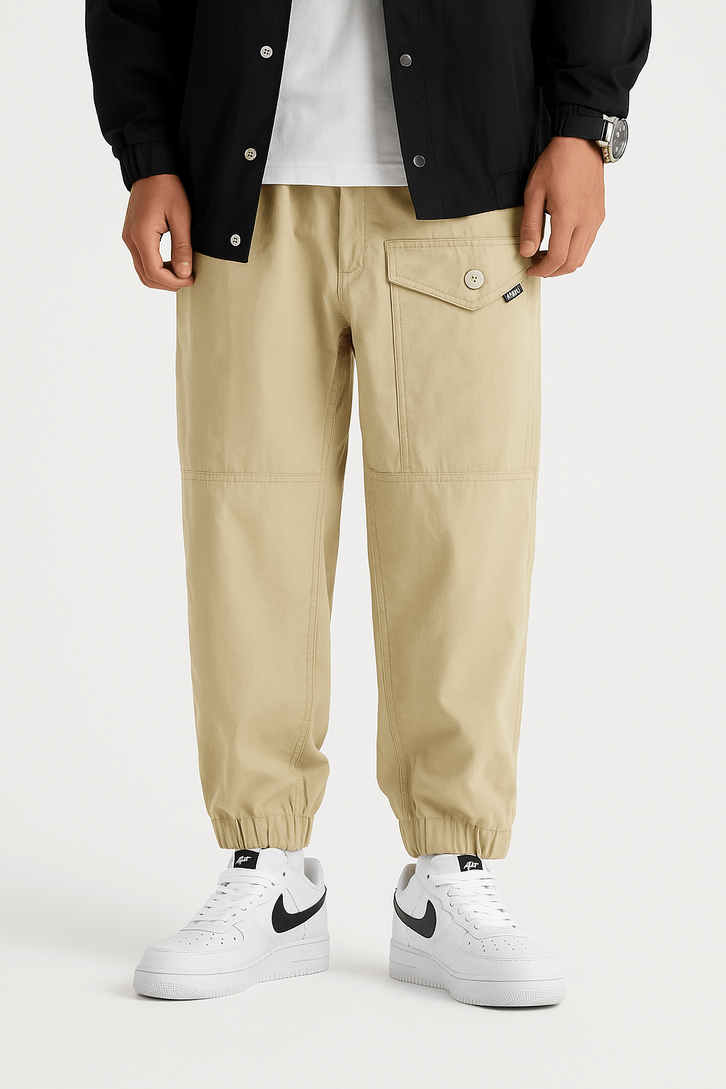 Pantalon Cargo Japonais Beige | Cargonomix