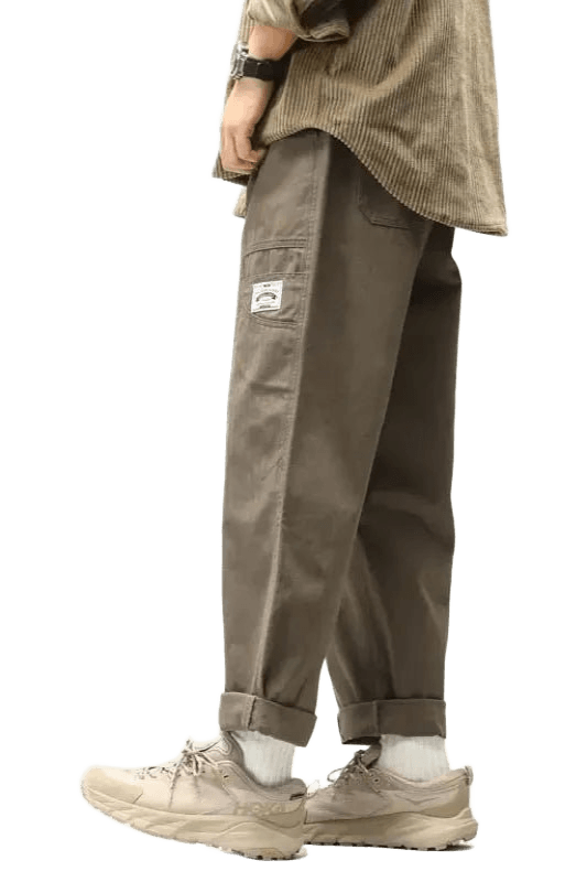 Pantalon Cargo Japonais Droit Kaki | Cargonomix