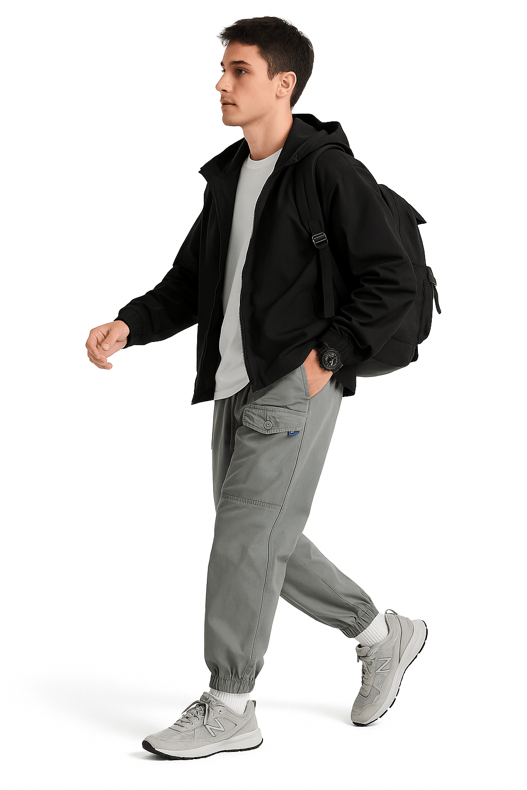 Pantalon Cargo Japonais Gris | Cargonomix