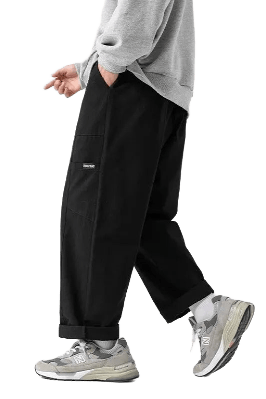 Pantalon Cargo Japonais Polyvalent Noir | Cargonomix