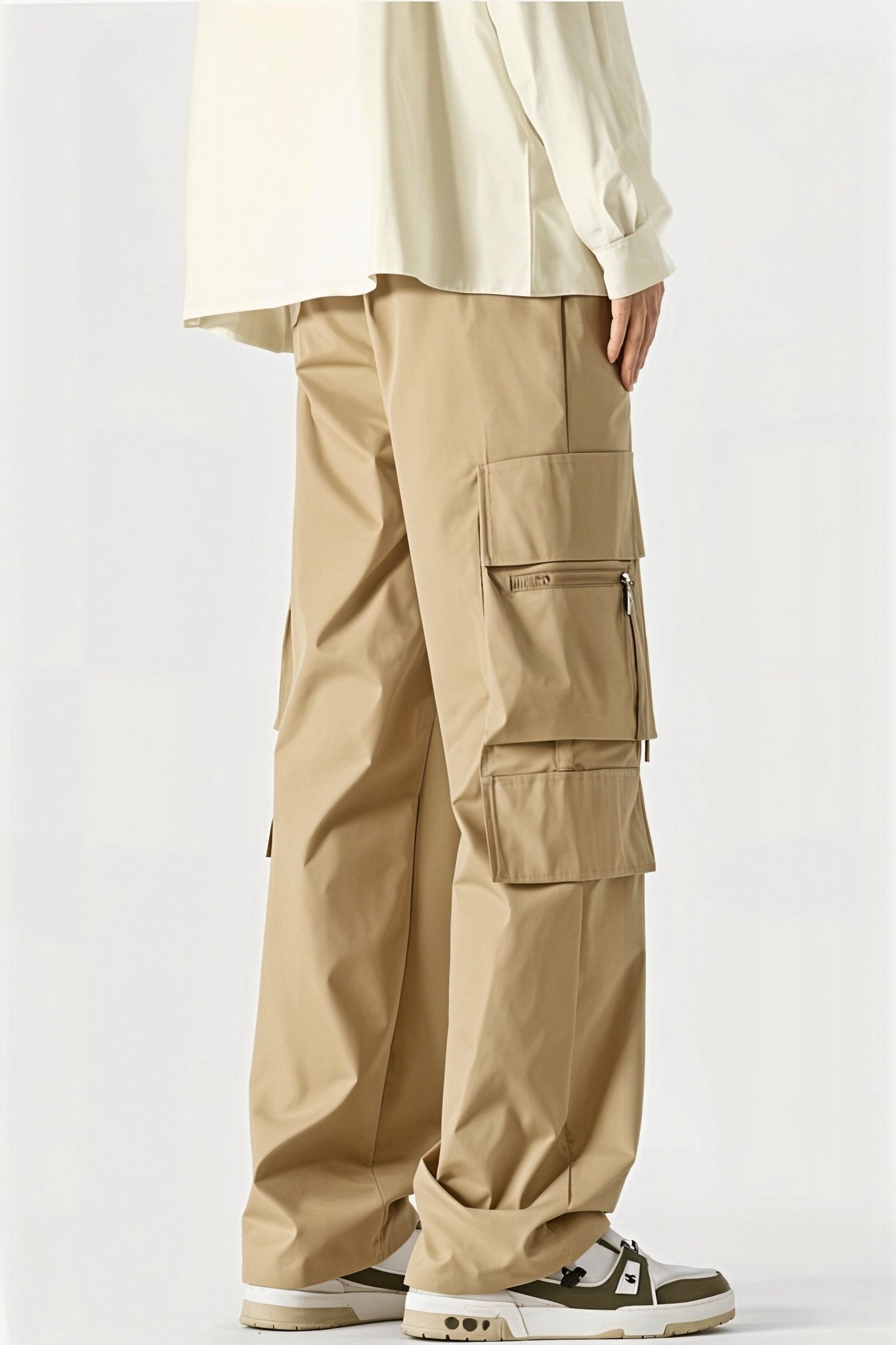 Pantalon Cargo Kaki Printemps Décontracté Large Homme - Cargonomix