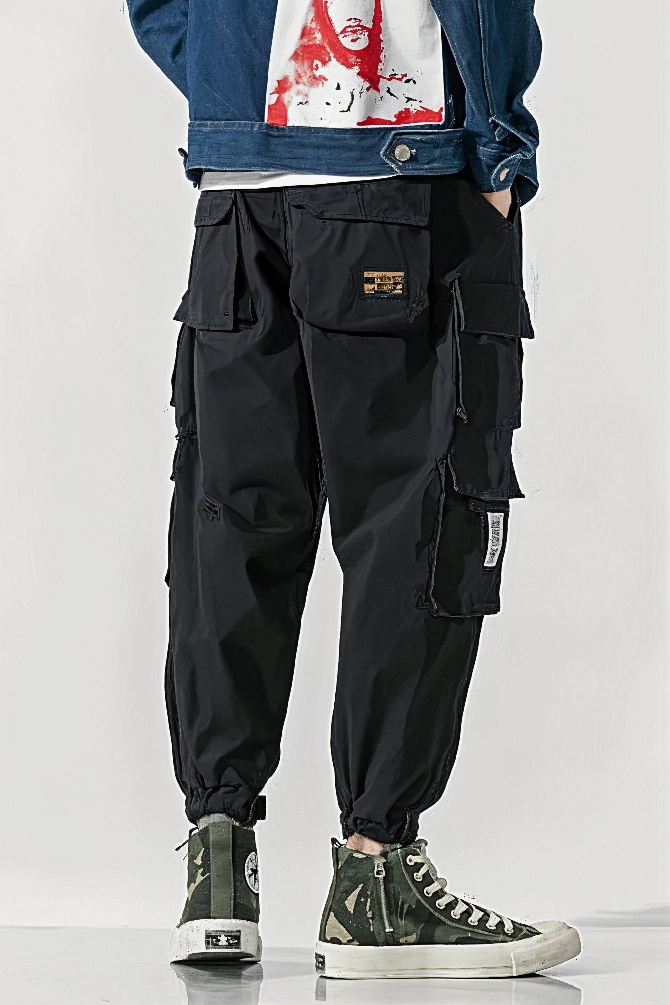 Pantalon Cargo Noir Streetwear Baggy - Cargonomix