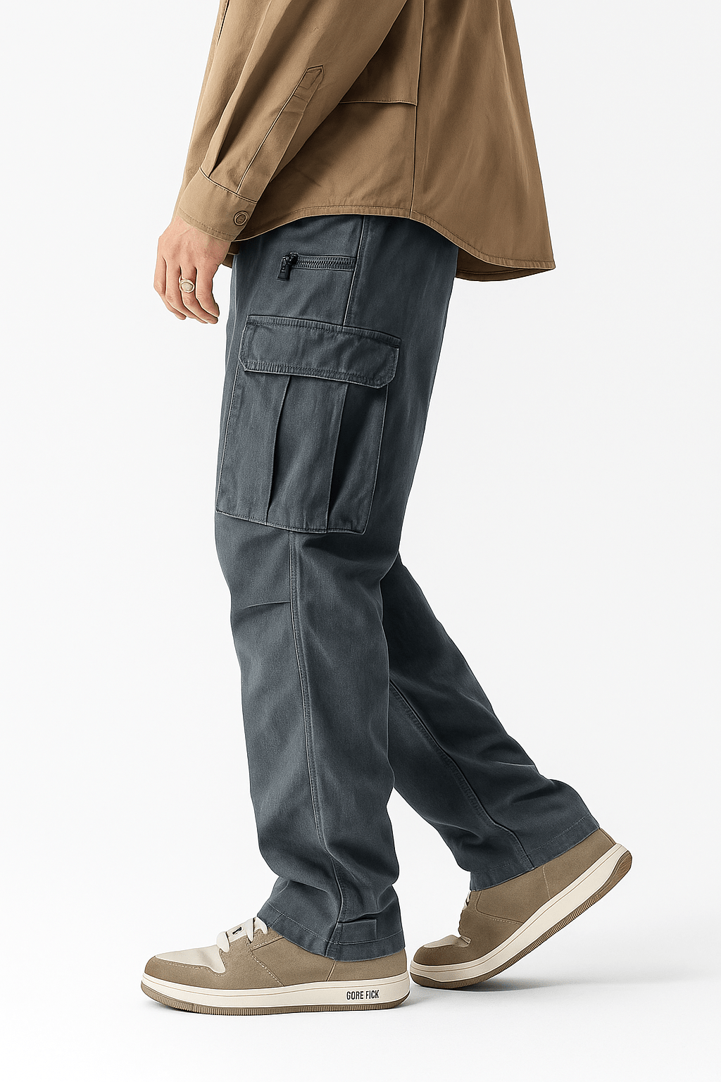 Pantalon Cargo Oversize Gris | Cargonomix