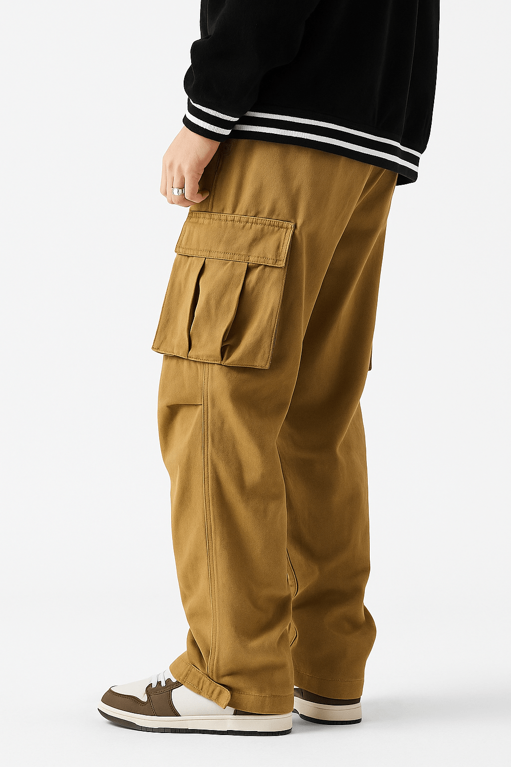 Pantalon Cargo Oversize Kaki | Cargonomix