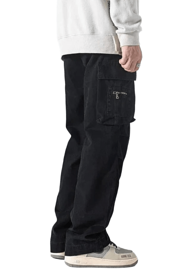 Pantalon Cargo Oversize Noir | Cargonomix