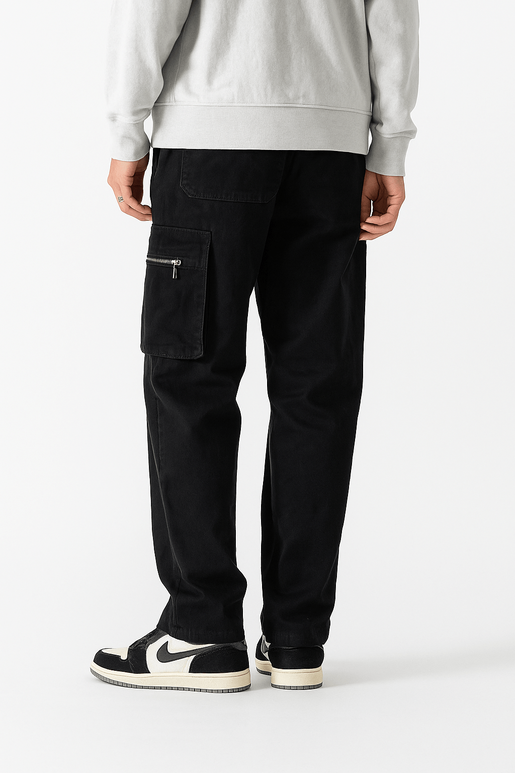 Pantalon Cargo Oversize Noir | Cargonomix