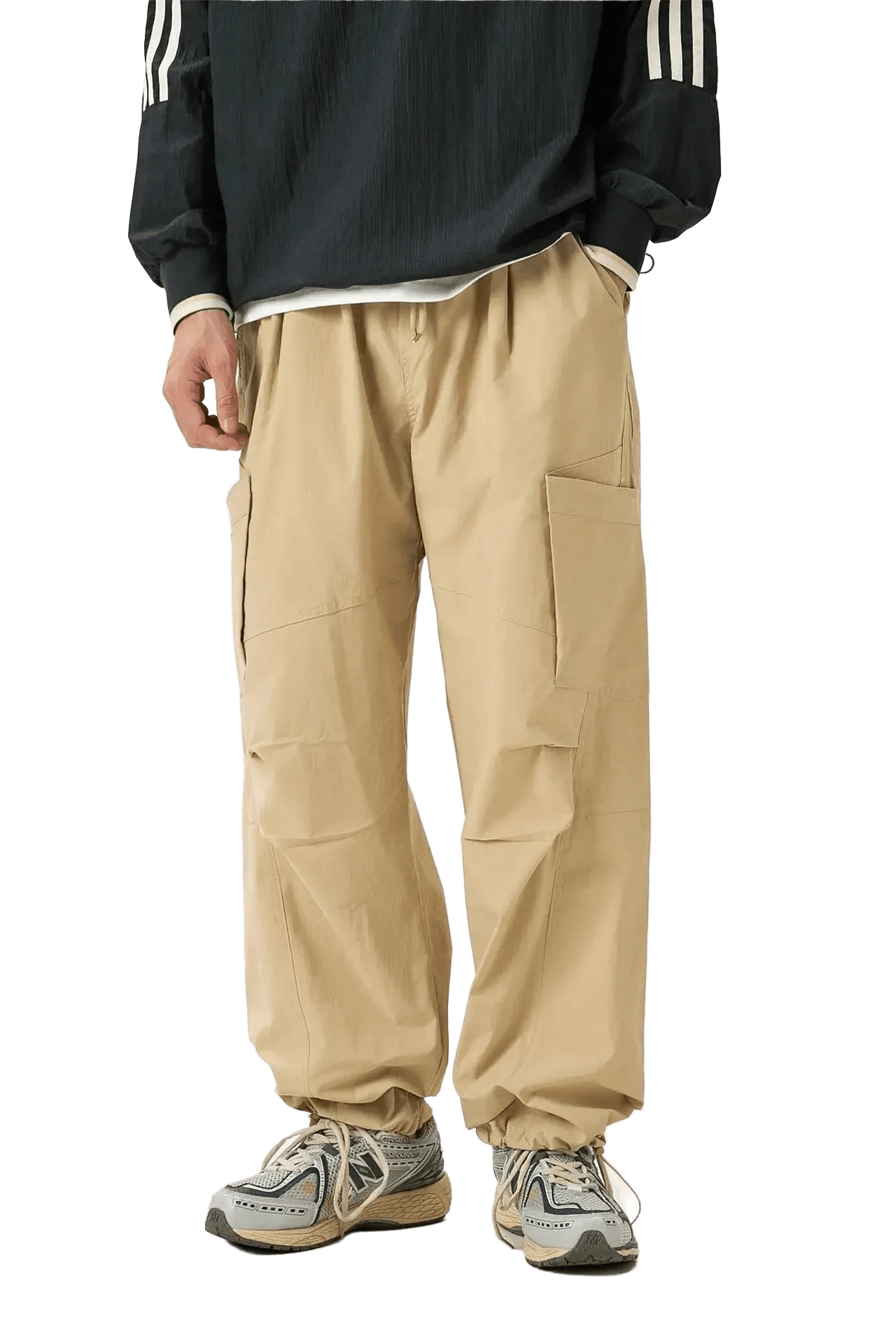 Pantalon Cargo Parachute Beige | Cargonomix