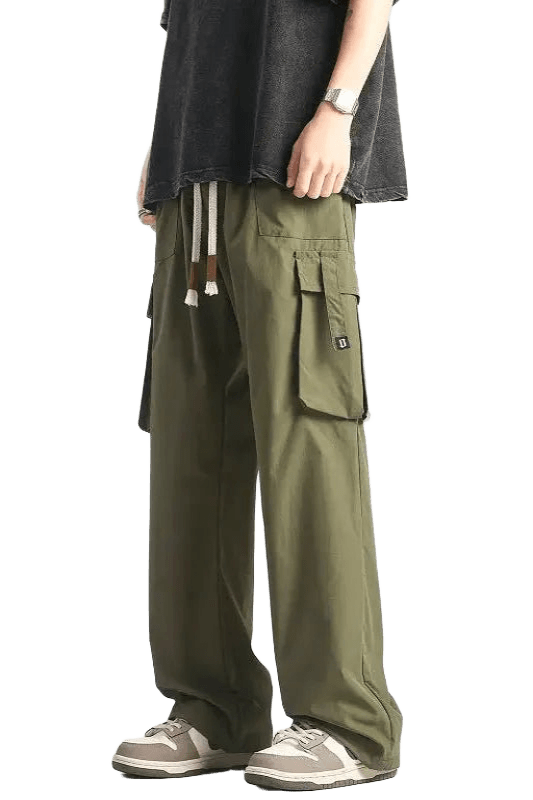 Pantalon Cargo Polyester Vert | Cargonomix