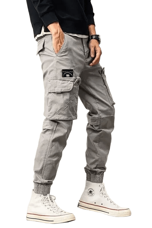 Pantalon Cargo Regular Gris | Cargonomix