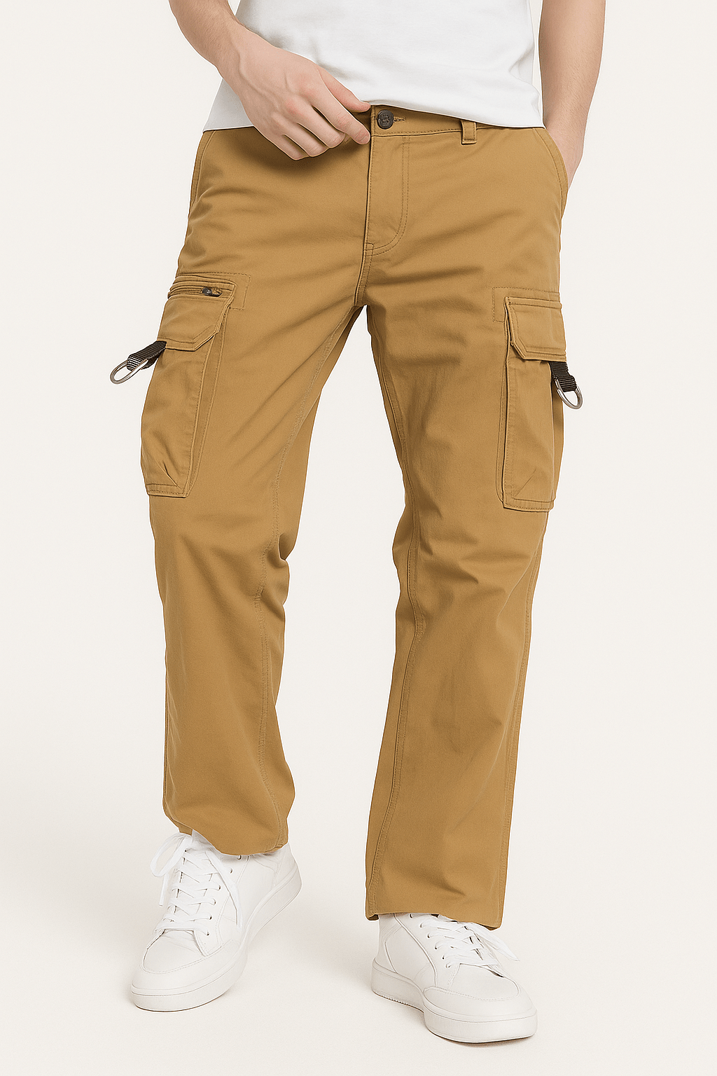 Pantalon Cargo Slim Beige | Cargonomix