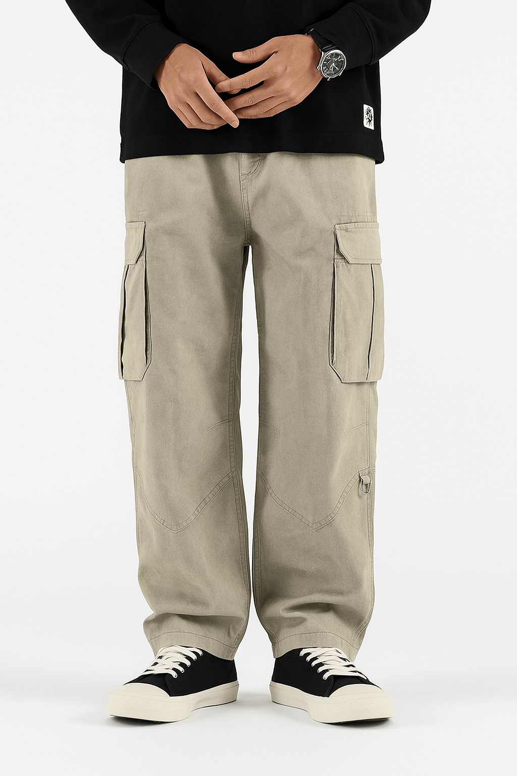 Pantalon Cargo Tendance Beige | Cargonomix