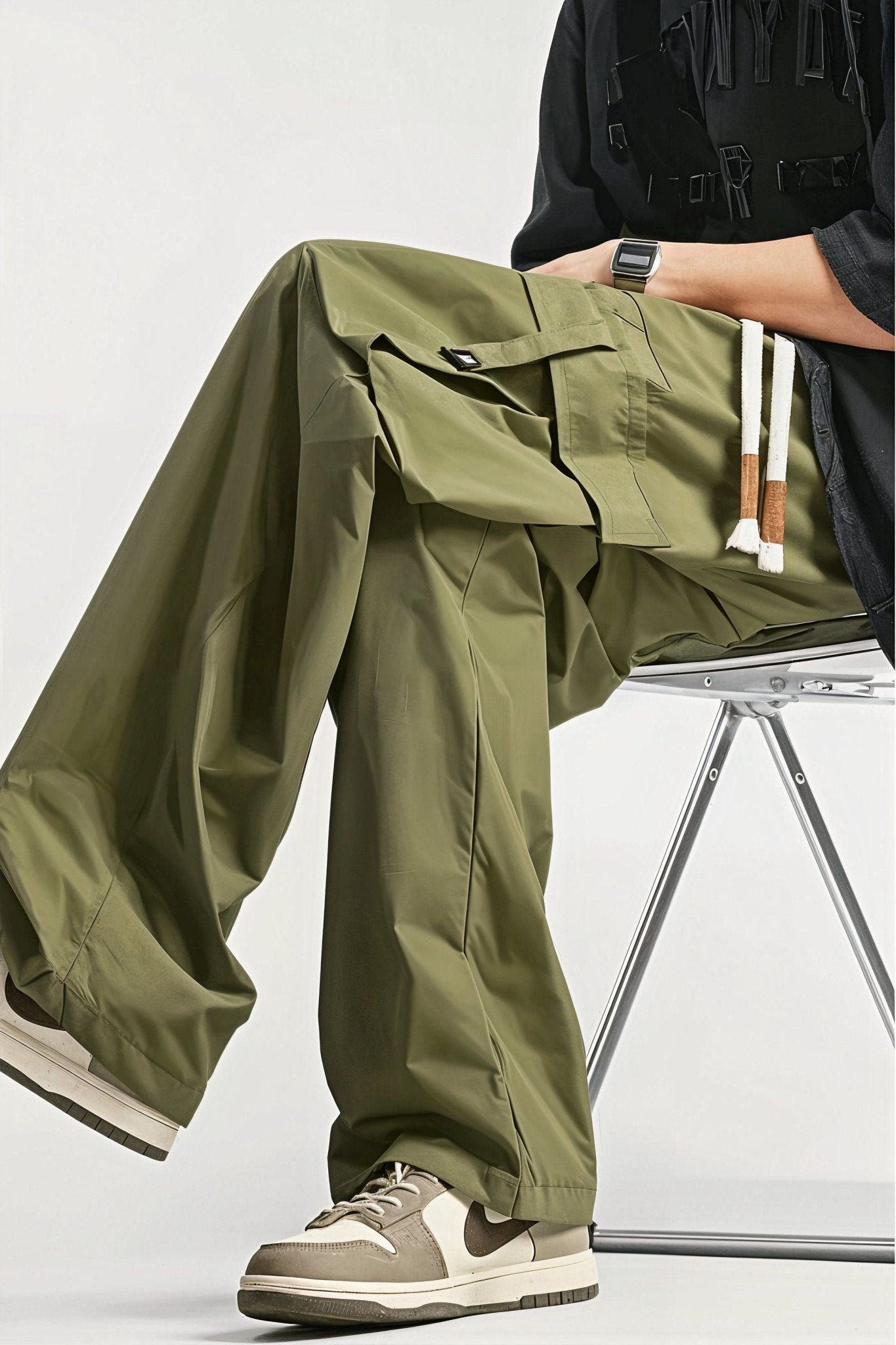 Pantalon Cargo Vert Armée Large Homme - Cargonomix