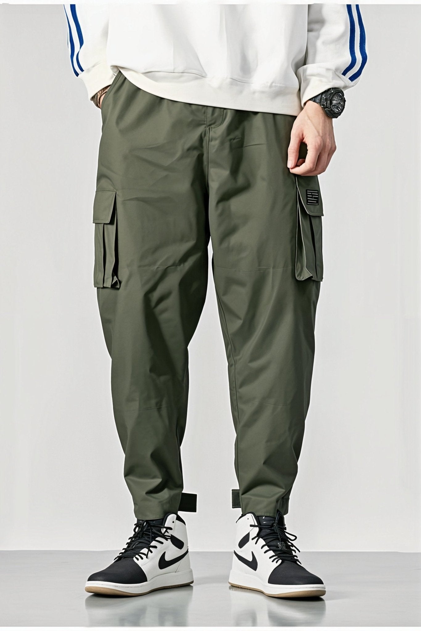 Pantalon Cargo Vert Foncé Slim - Cargonomix