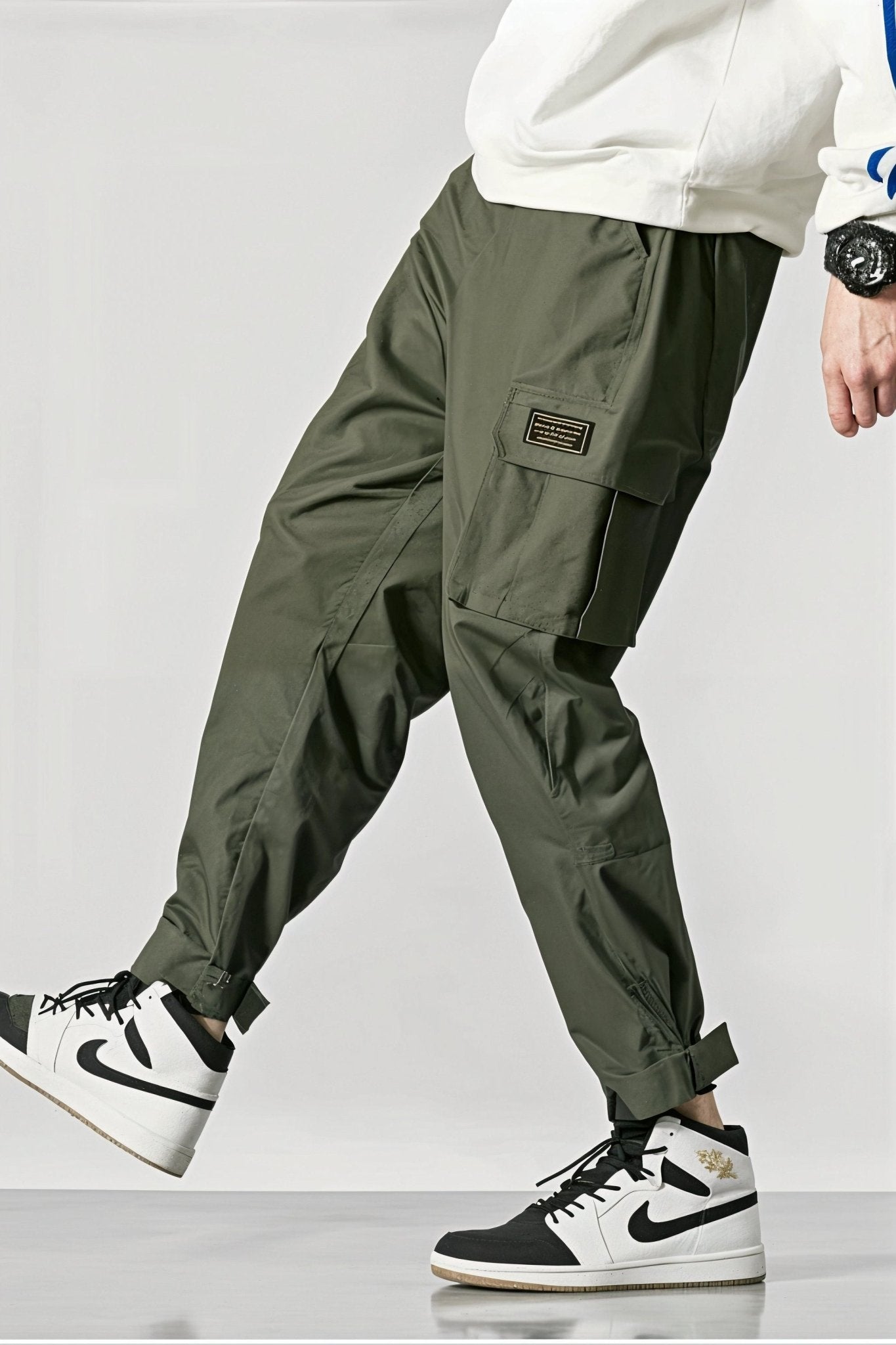 Pantalon Cargo Vert Foncé Slim - Cargonomix