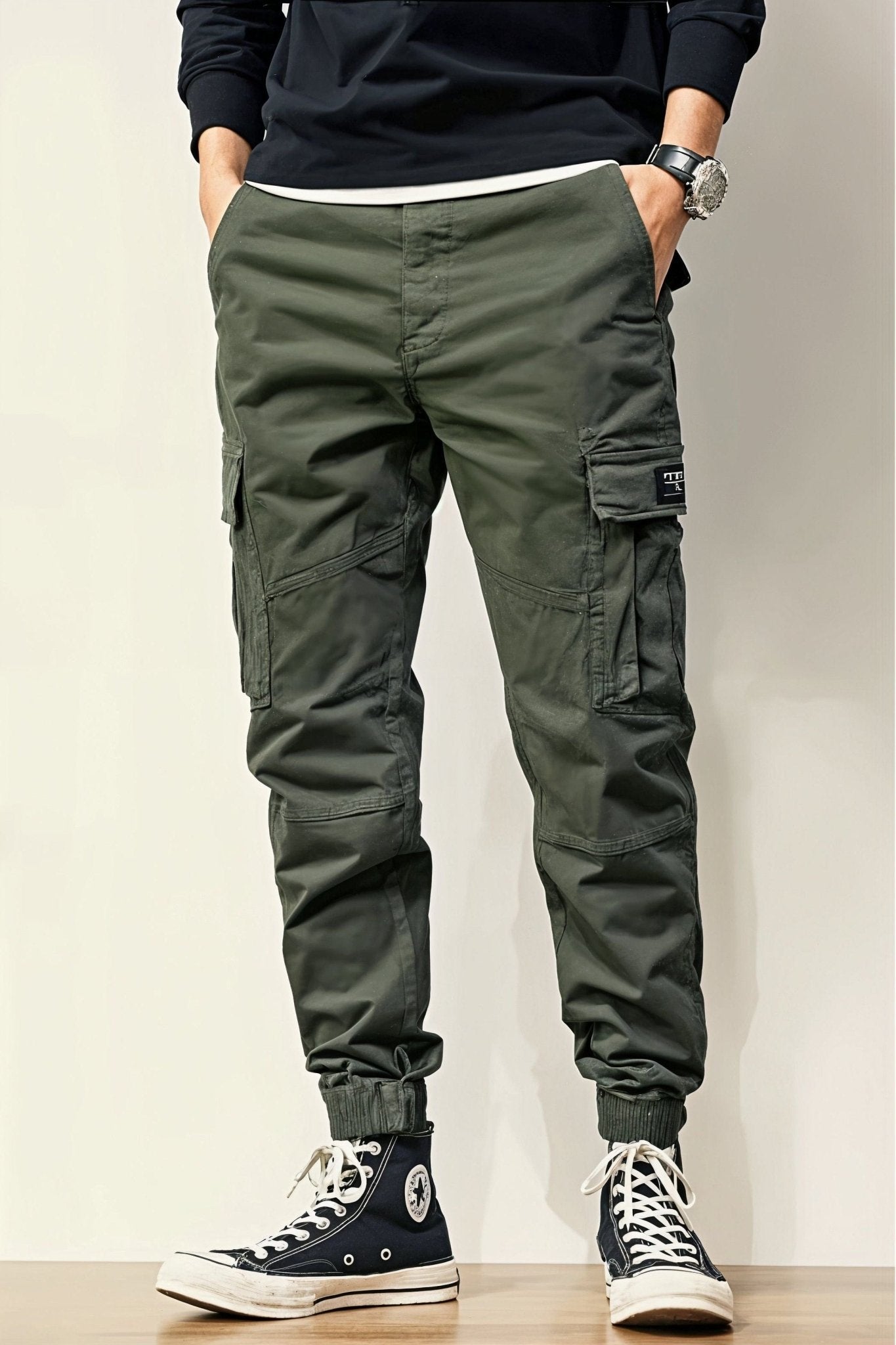 Pantalon Cargo Vert Militaire Homme Slim - Cargonomix