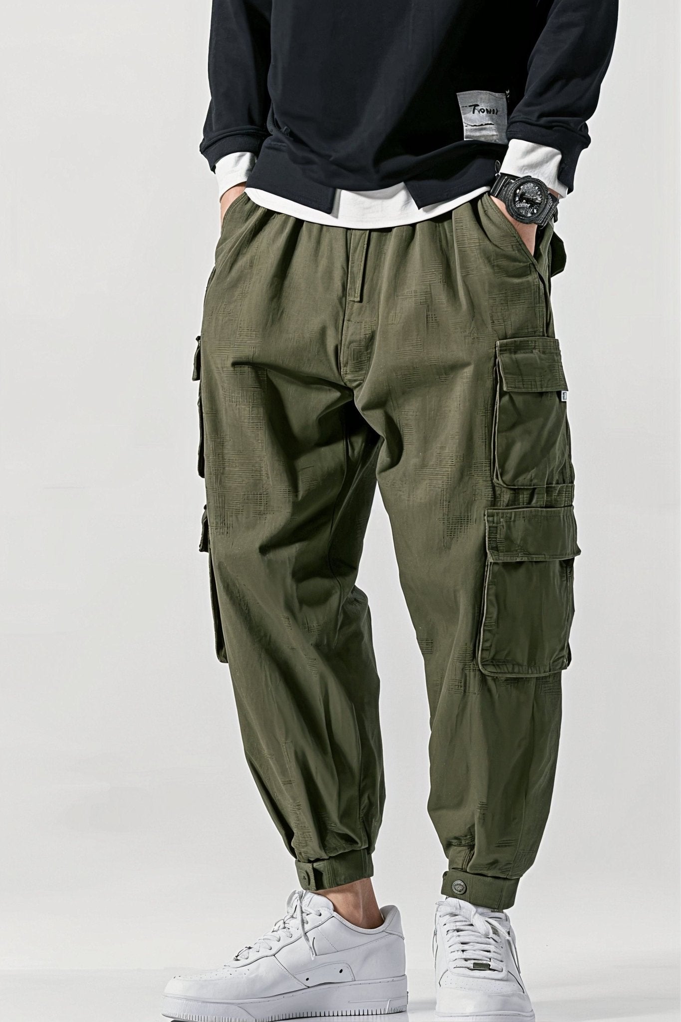 Pantalon Cargo Vert Oversize Baggy - Cargonomix