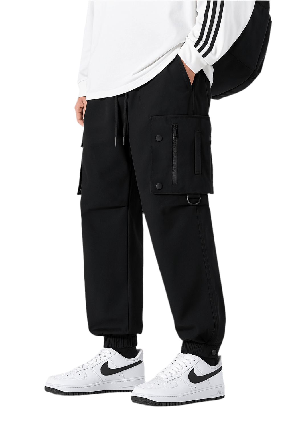 Pantalon Cargo Waterproof Noir | Cargonomix