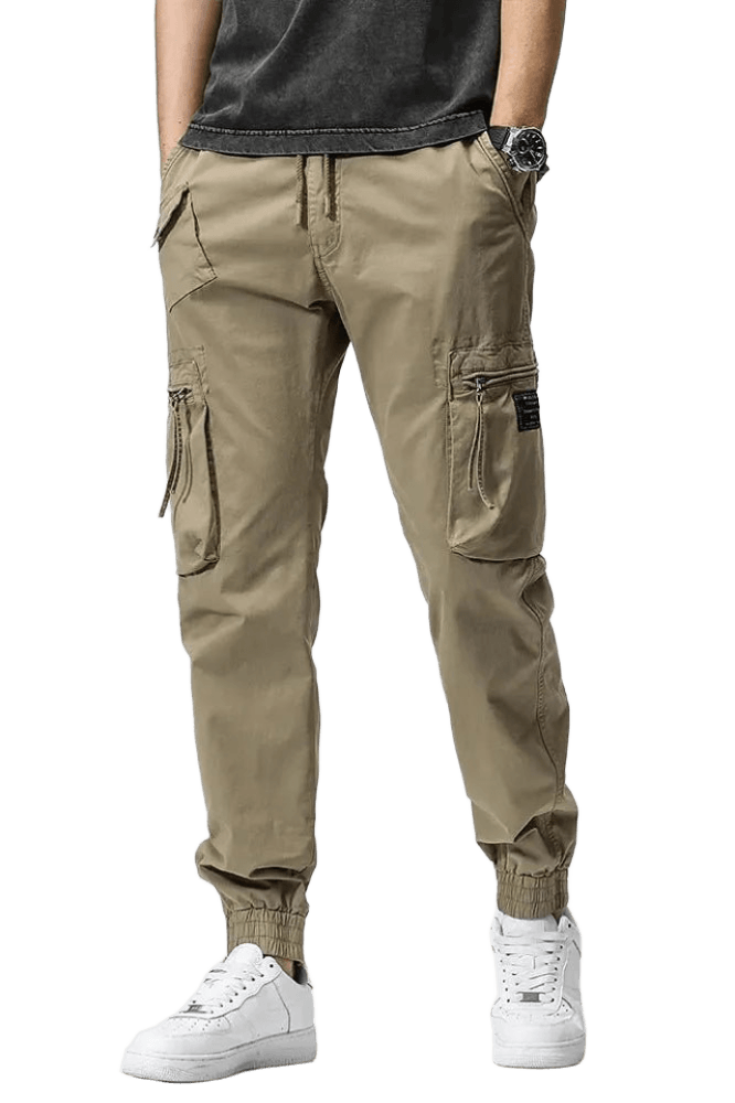 Pantalon Cargo Zippé Beige | Cargonomix