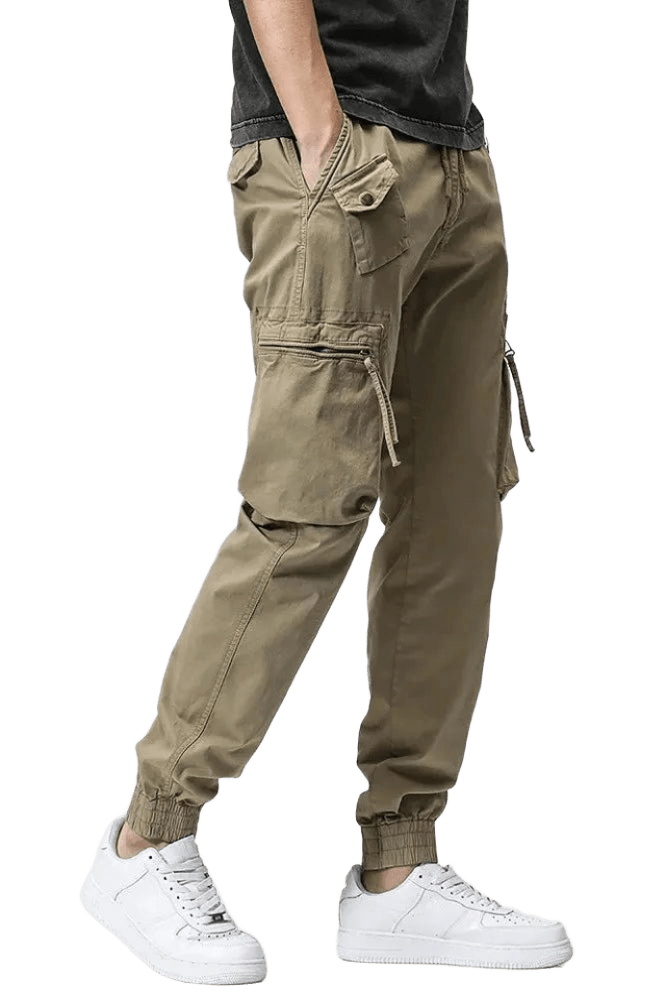 Pantalon Cargo Zippé Beige | Cargonomix