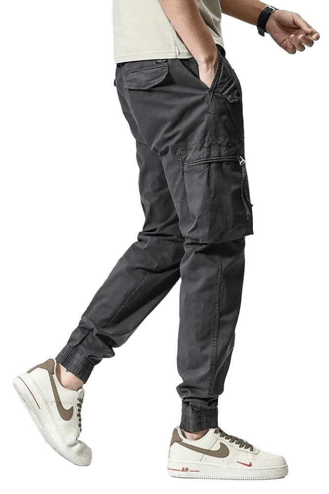 Pantalon Cargo Zippé Gris | Cargonomix