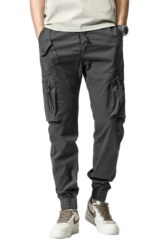Pantalon Cargo Zippé Gris | Cargonomix
